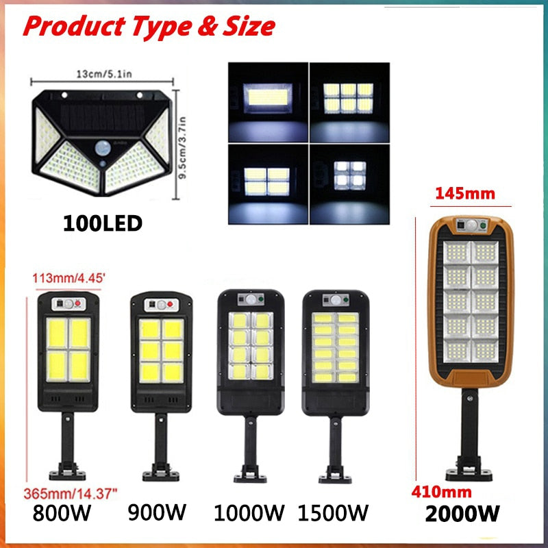 Solar Street Lights Outdoor Garden