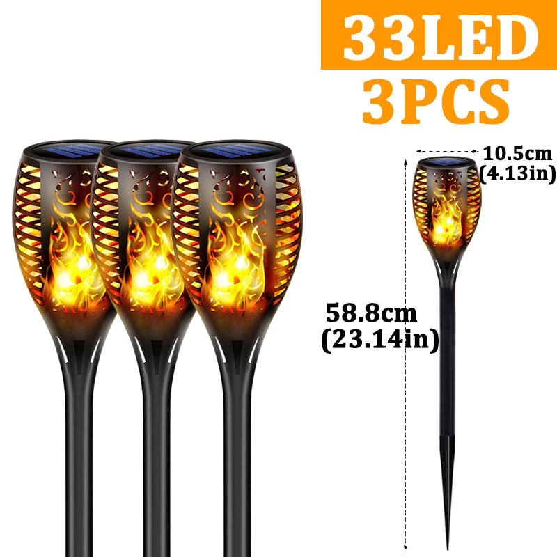 LED Outdoor Solar Torch Lights