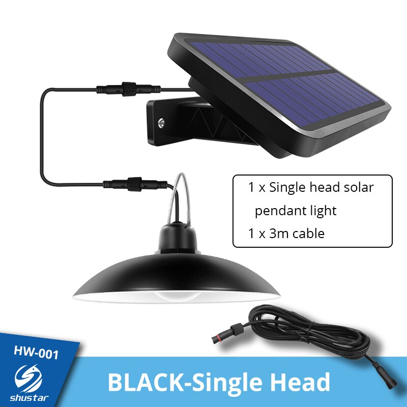 Waterproof Double Head Solar Pendant