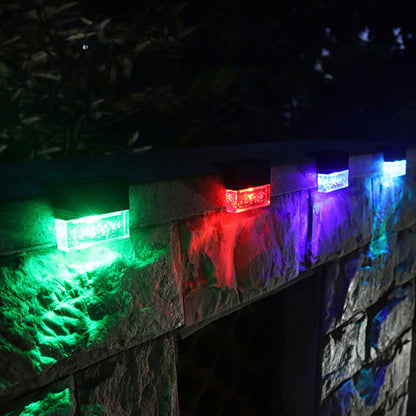 LED Solar Fence Lights RGB Garden Light