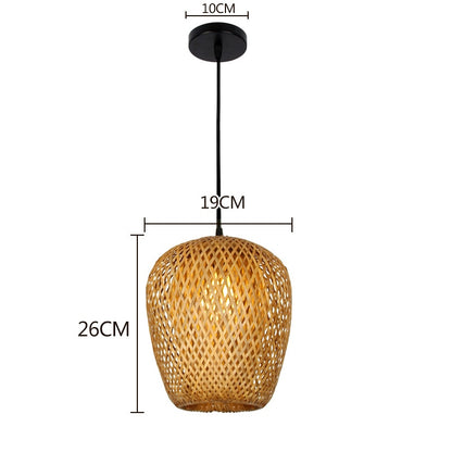 Hand Knitted Bamboo Pendant Lights