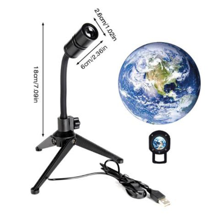 Star Projector 2 In 1 Earth Moon Projection Lamp