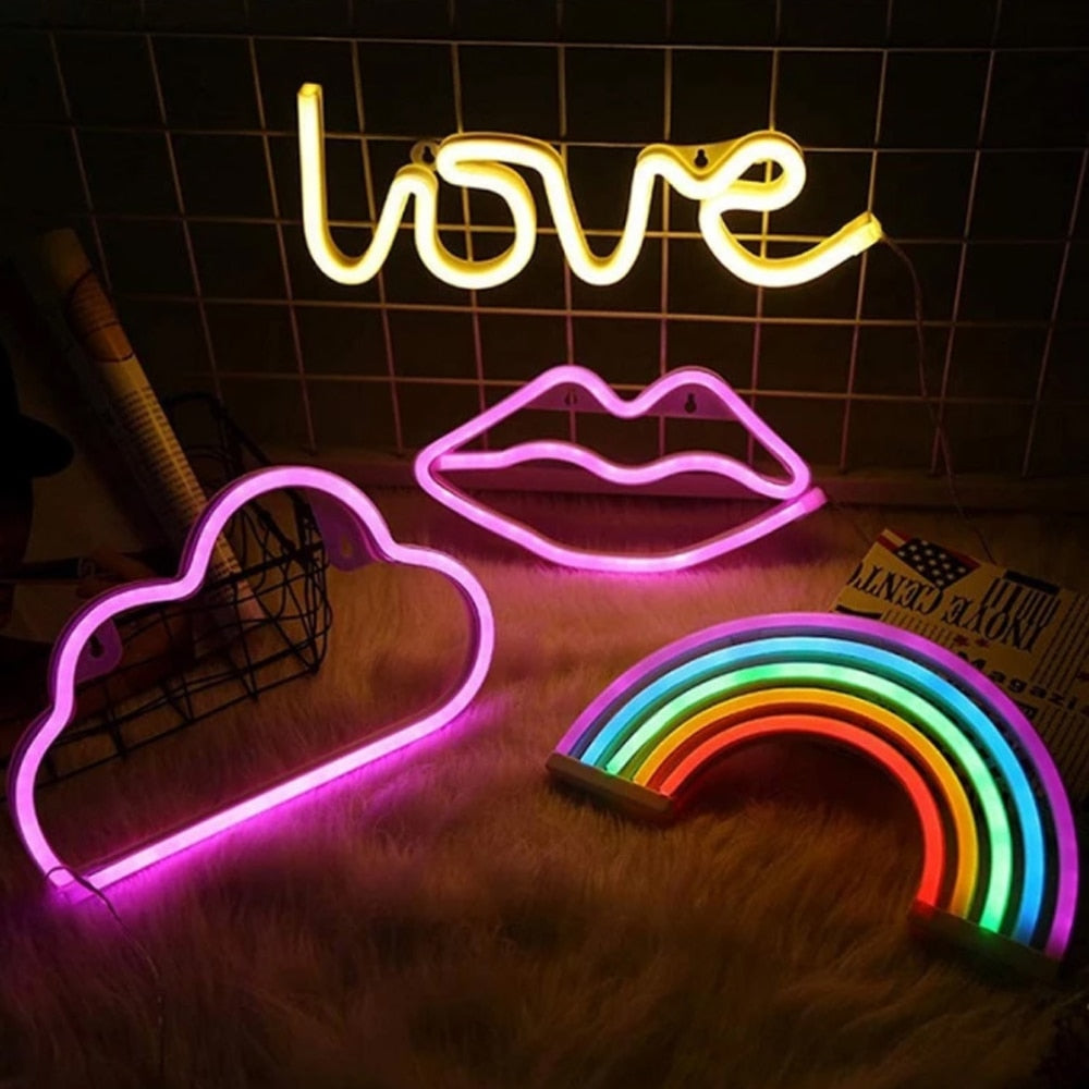 LED Neon Night Light Art Sign Wall Room