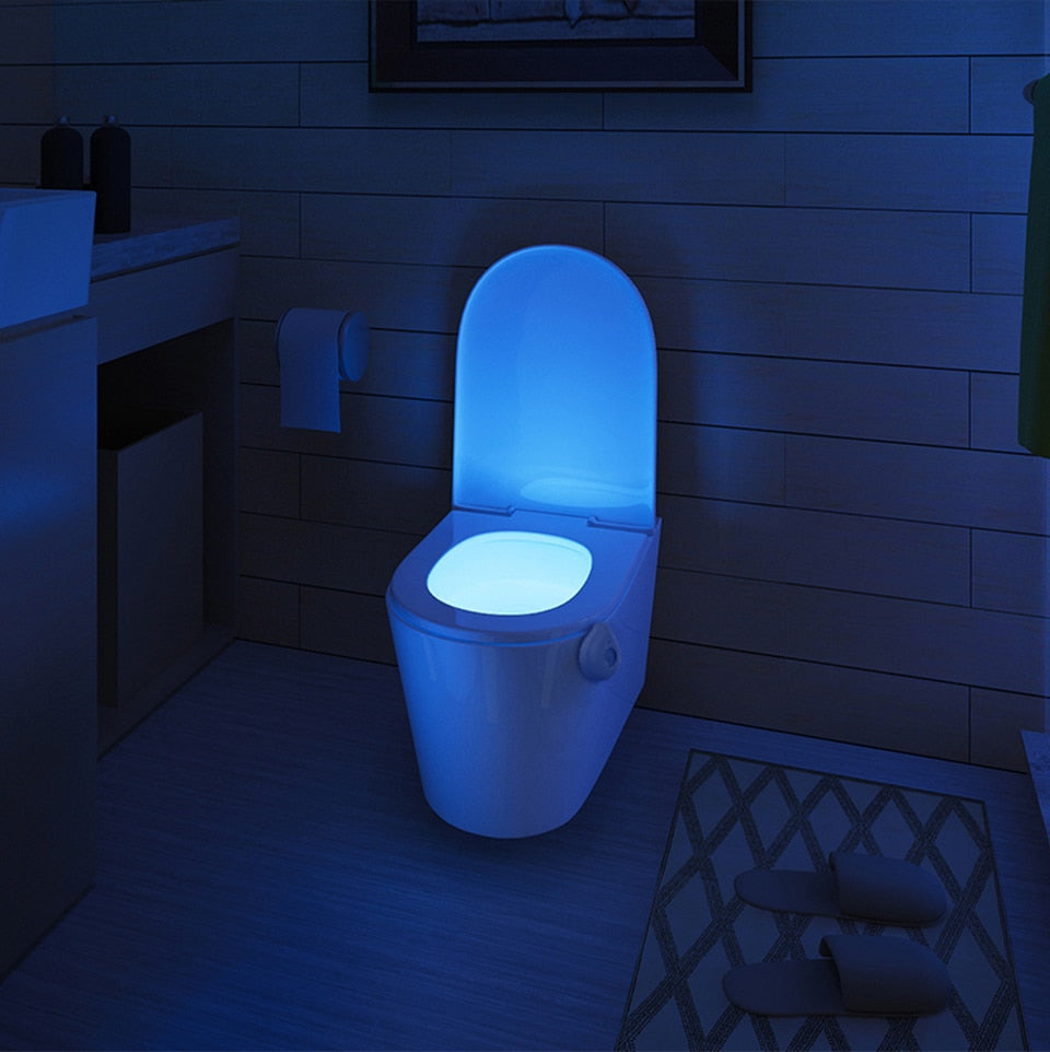 LED Toilet Seat Night Light Motion Sensor