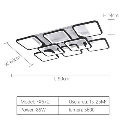 modern led chandelier with remote control acrylic