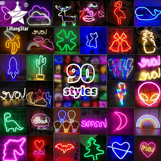 LED Neon Night Light Art Sign Wall Room