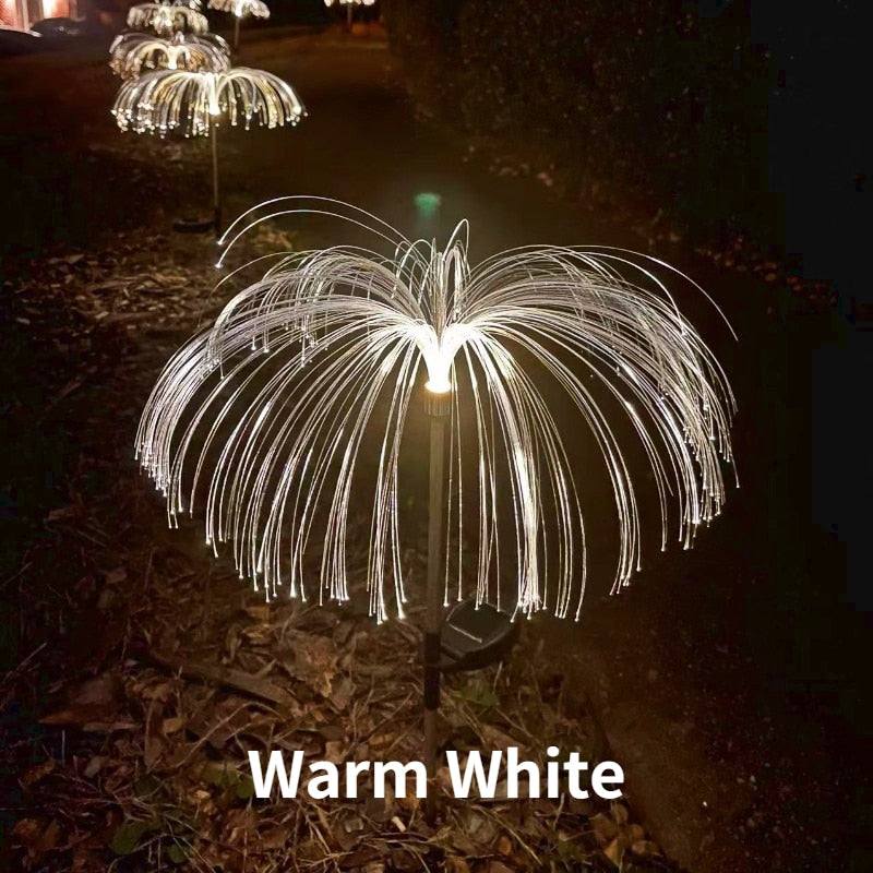 LED Solar Jellyfish Fiber Optic Lights