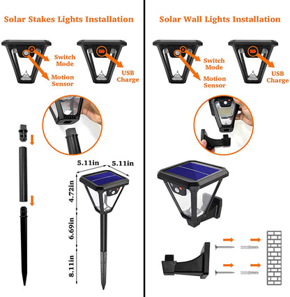 Solar Motion Sensor Lights Waterproof