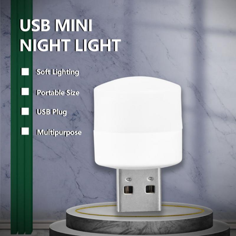 USB Plug Lamp Mini Night Light Computer