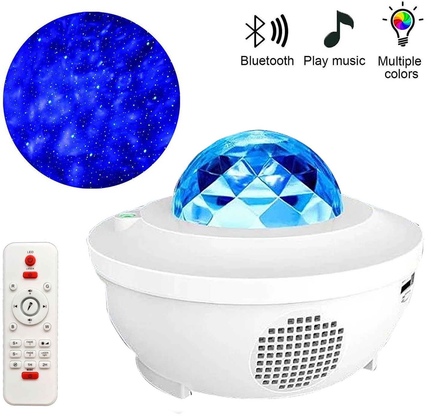 LED Starry Sky Projector Music Bluetooth