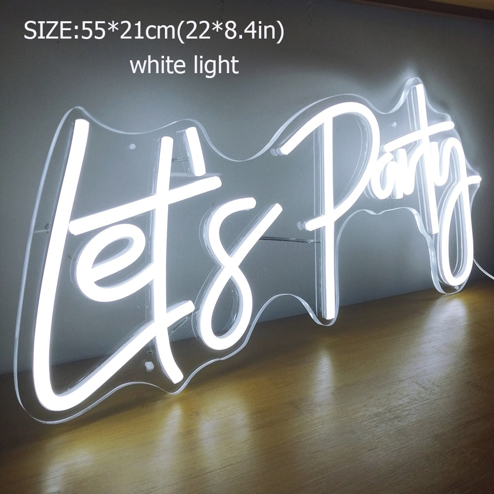 Led Neon Lights Happy Birthday Sign