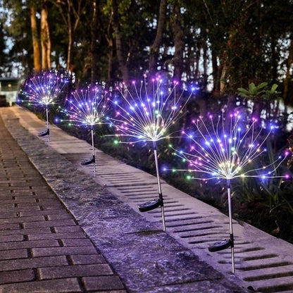 LED Solar Firework Light Outdoor