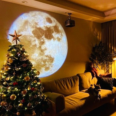 Moon Background Projection Lamp