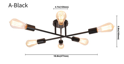 Chandelier Nordic Semi Ceiling Lamp