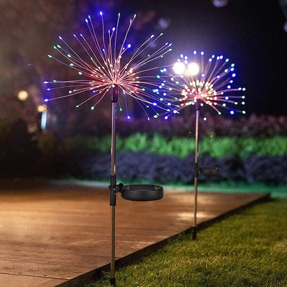 LED Solar Firework Light Outdoor