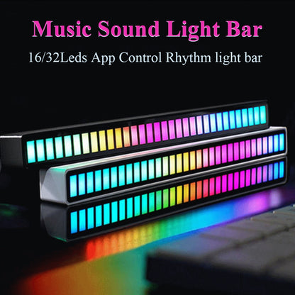 Creative RGB Music Sound Light Bar 5V USB 16/32Led