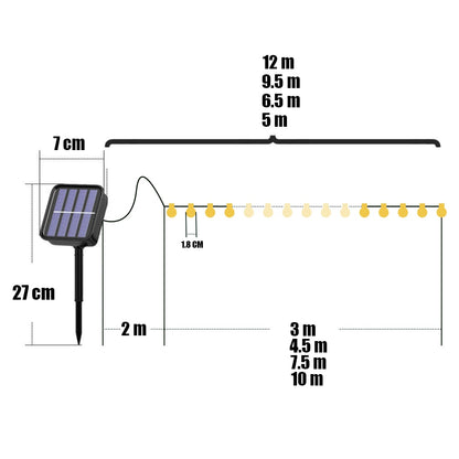 Led Solar String Lights Outdoor