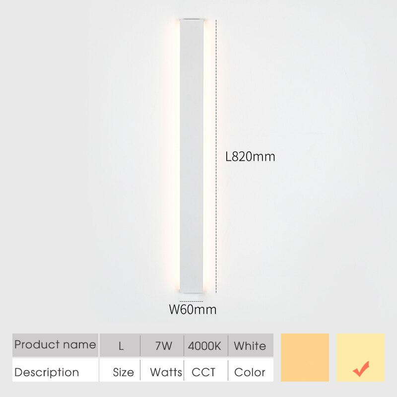 LED Indoor Wall Lamps Thin Modern