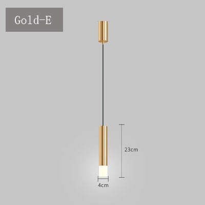 Modern Art Gold Pendant Lamp Fixture