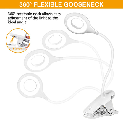 Led Desk Lamp Touch Clip Desktop