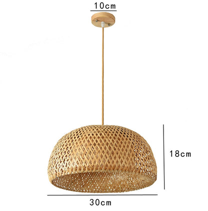 Hand Knitted Bamboo Pendant Lights