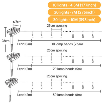 LED Solar String Lights Waterproof