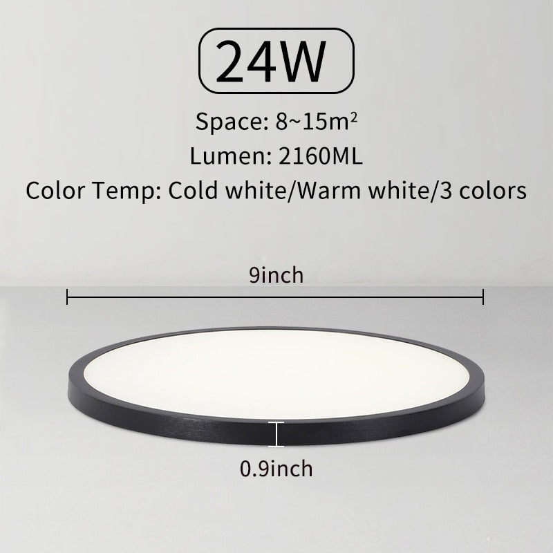 Large Ultrathin Brightness Dimmable LED Ceiling Lamps