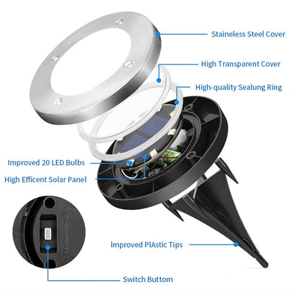 LED Outdoor Garden Solar Underground