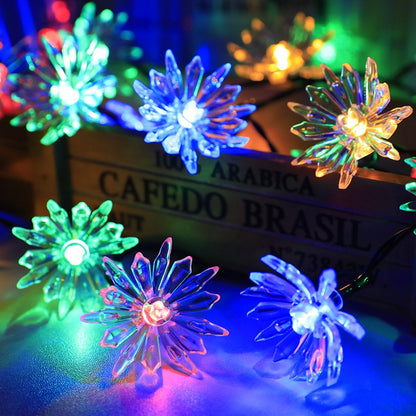 Solar String Lights Flower Waterproof