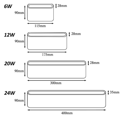 LED Outdoor Wall Lamps Waterproof