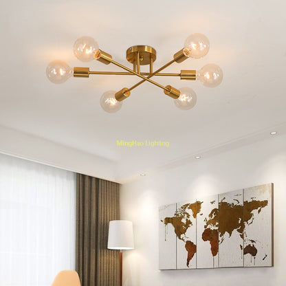 Chandelier Nordic Semi Ceiling Lamp