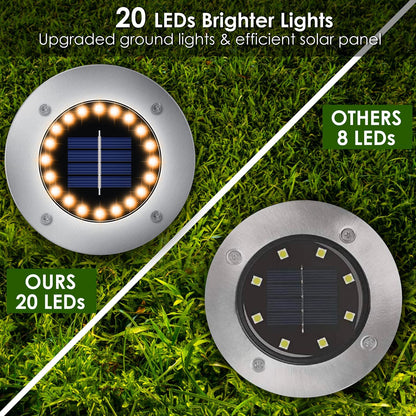 Solar Lights Outdoor LED Waterproof