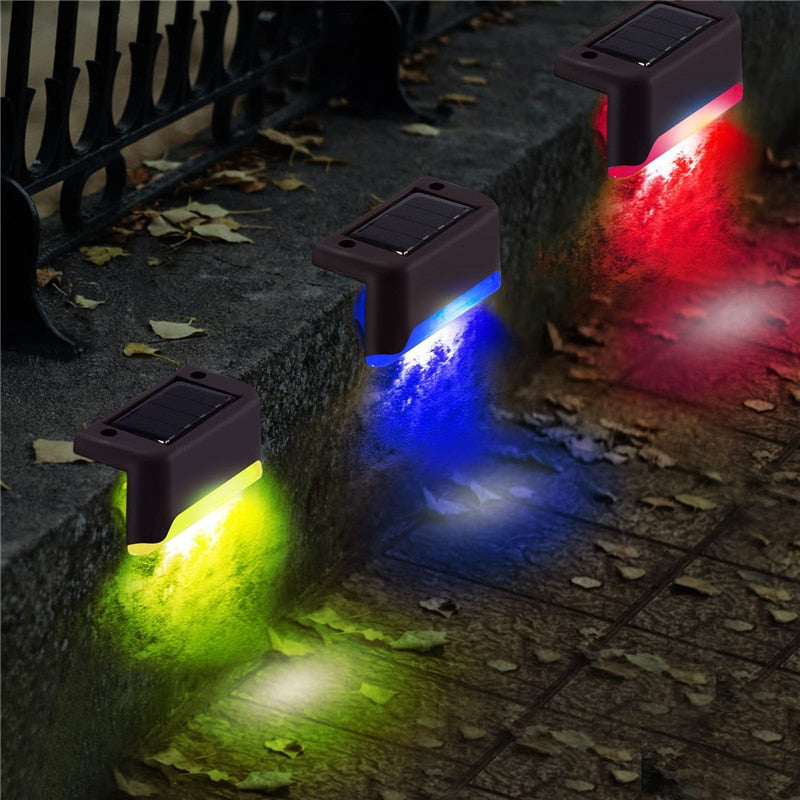 LED Solar Stairs Lights Outdoor Decoration