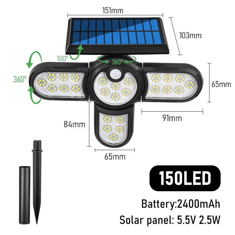 LED Outdoor Solar Lamp Multiple