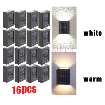 Smart Solar LED Outdoor Garden Decor Lamps for Balcony yard Street Wall light