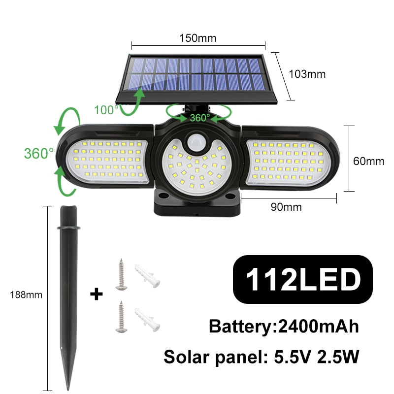 LED Outdoor Solar Lamp Multiple