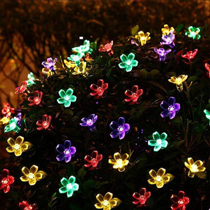 Solar String Lights Flower Waterproof