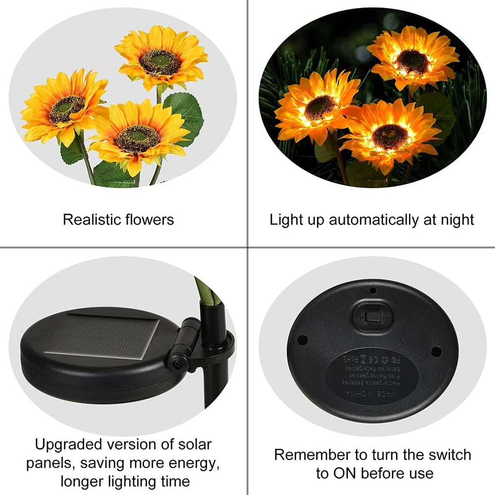 Sunflowers Lawn Light Waterproof Outdoor