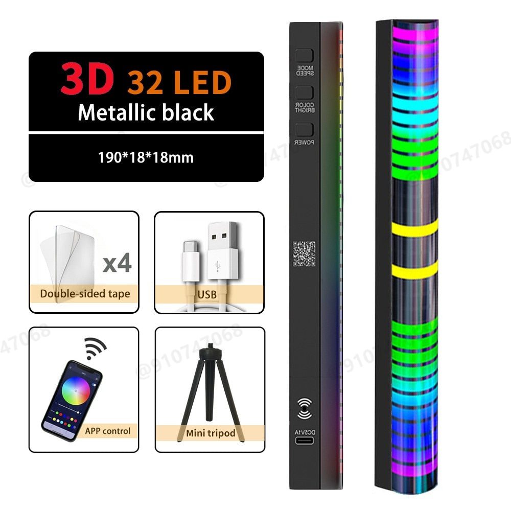 RGB LED Strip Light Music Sound Control