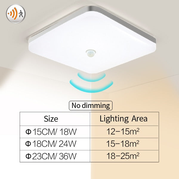 LED Ceiling Lights PIR Motion Sensor