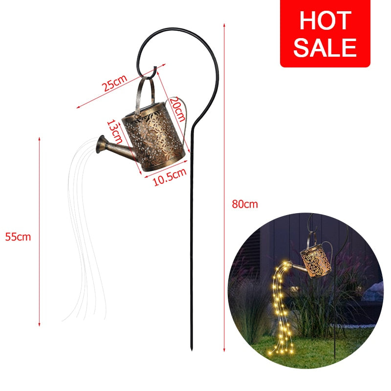 Solar LED Light Outdoor Watering Can