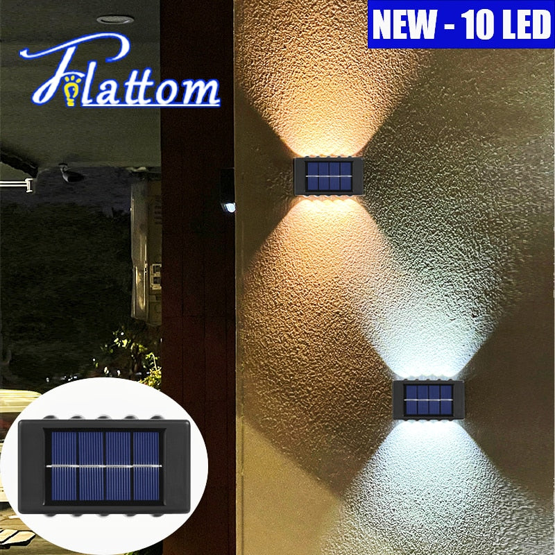 Solar LED Outdoor Wall Lights Waterproof