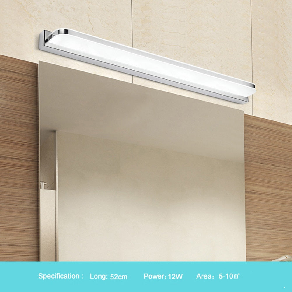 Light Stainless Steel LED Front Mirror