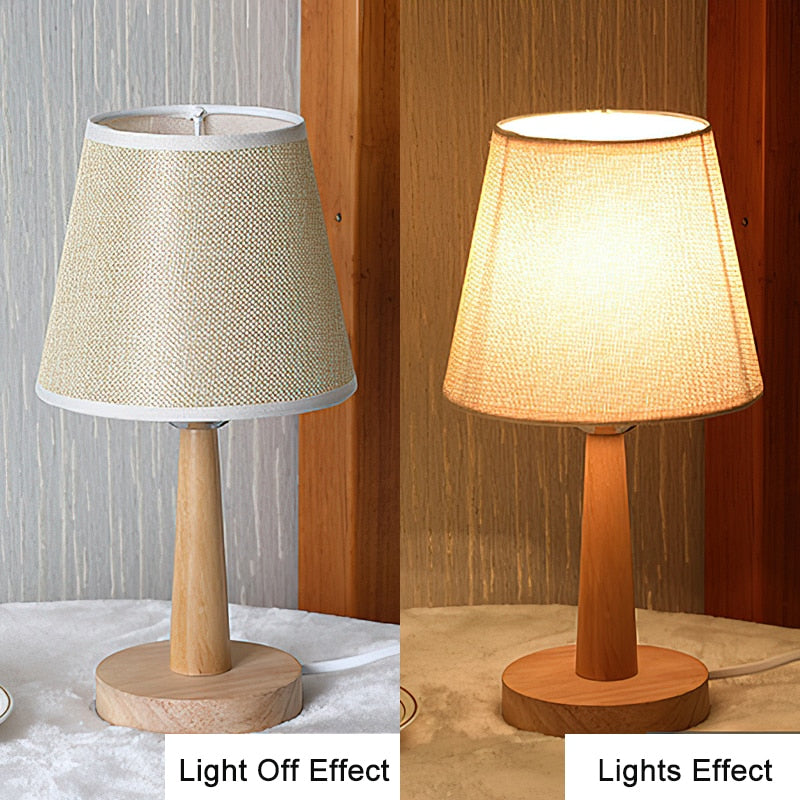 Nordic Wooden Decorative LED Table Lamp