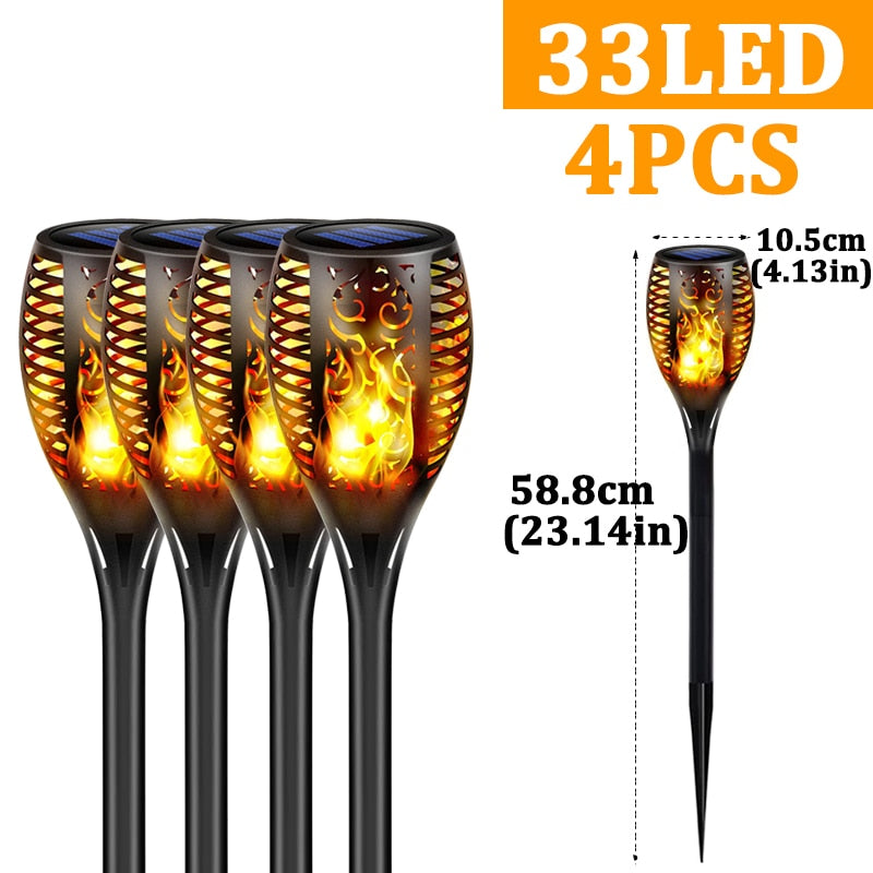 LED Outdoor Solar Torch Lights