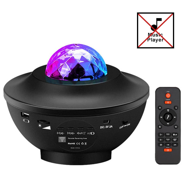 LED Star Projector Ocean Wave Night Lamp