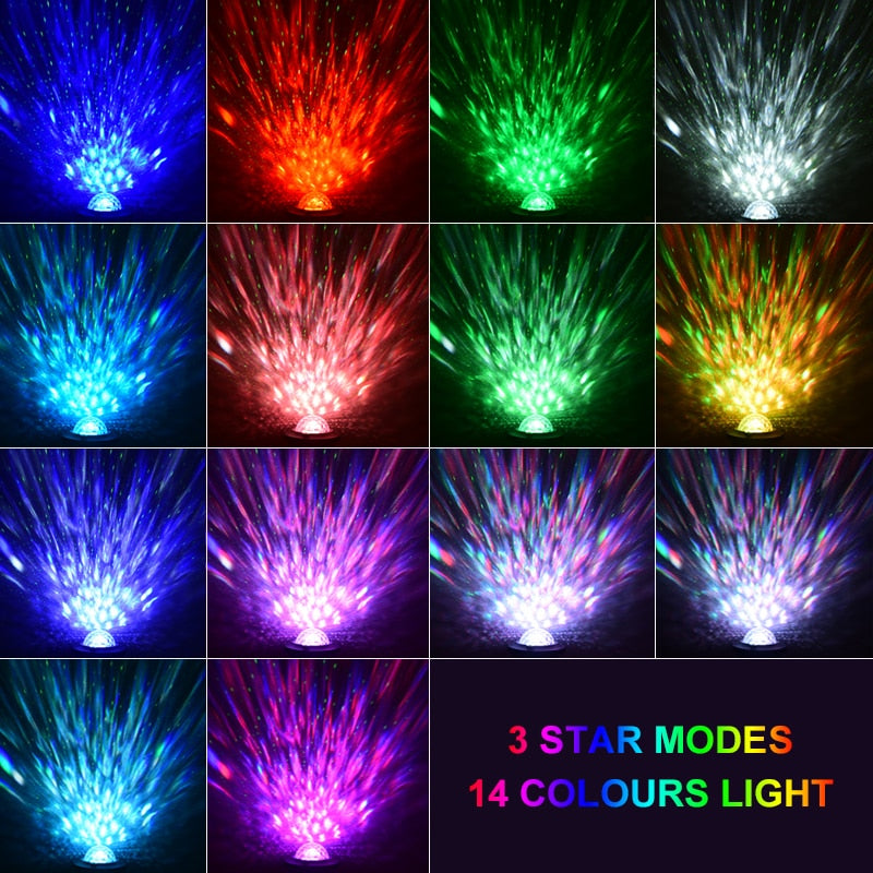 LED Star Galaxy Projector Night Light