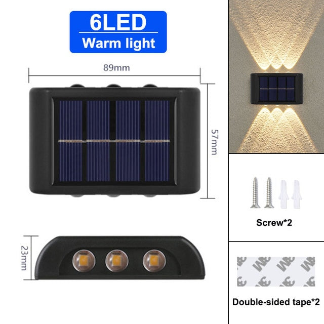 Solar Wall Lights Outdoor Garden