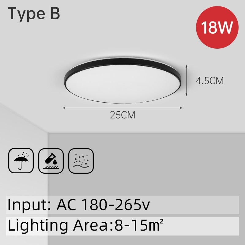 Ultra Thin Led Ceiling Lamp White