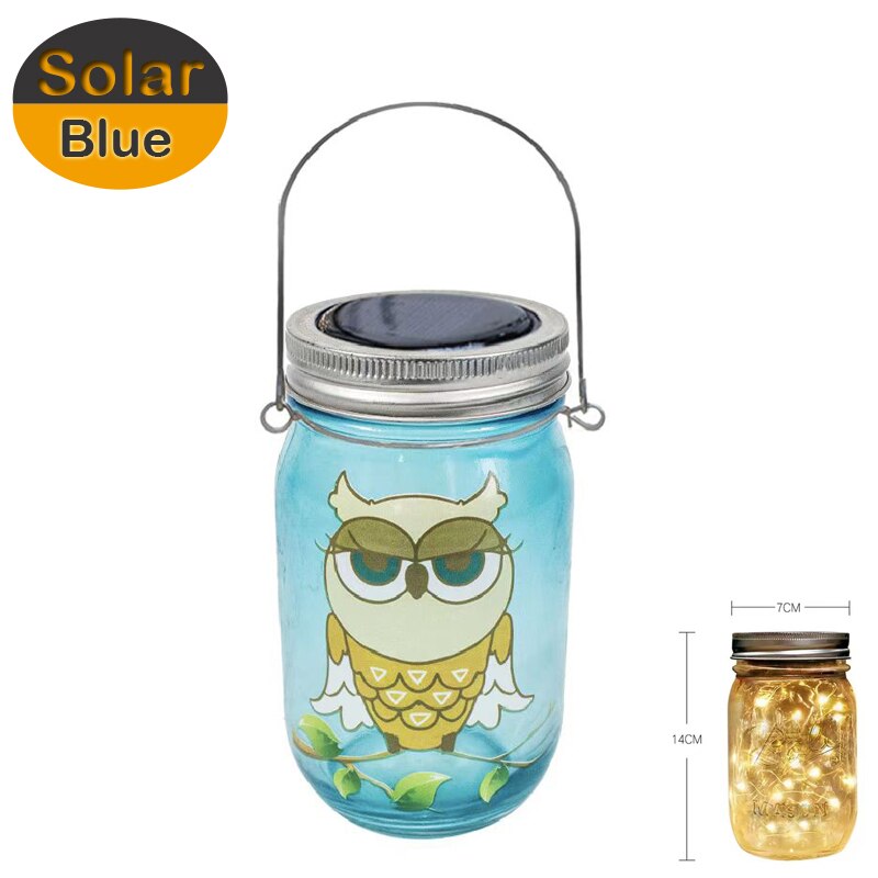 Outdoor Solar 10 Led Mason Jar Lights